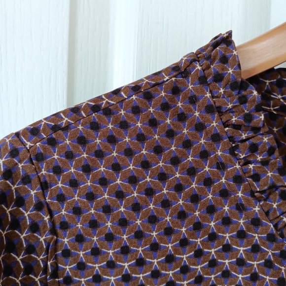 NEW Cream Women's Ultra Violet Geo CRVimma Dress - Kim Fit - Midi Dress Size 8 - Picture 5 of 16